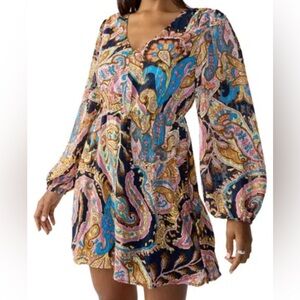 Sanctuary 70s Boho Paisley Printed Dress — Size XL